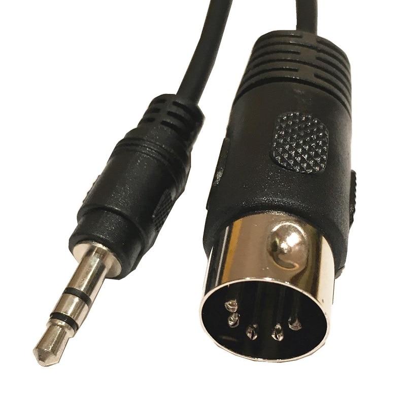 High Quality MIDI 5 Pin Din Plug To 3.5mm Stereo Jack Plug Audio Extension Cable 0.5m for Microphone Cable Big River Hardware