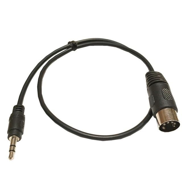 High Quality MIDI 5 Pin Din Plug To 3.5mm Stereo Jack Plug Audio Extension Cable 0.5m for Microphone Cable Big River Hardware