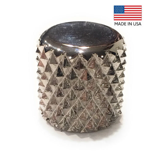 Electric Guitar Knobs Knurled Chrome