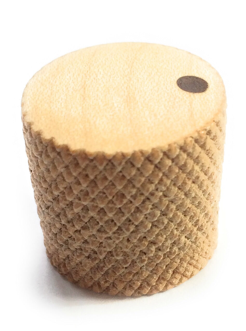 Set of 2 Tele Style Wood Barrel Custom Guitar Knobs