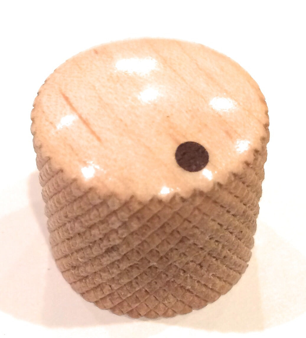 Set of 2 Tele Style Wood Barrel Custom Guitar Knobs