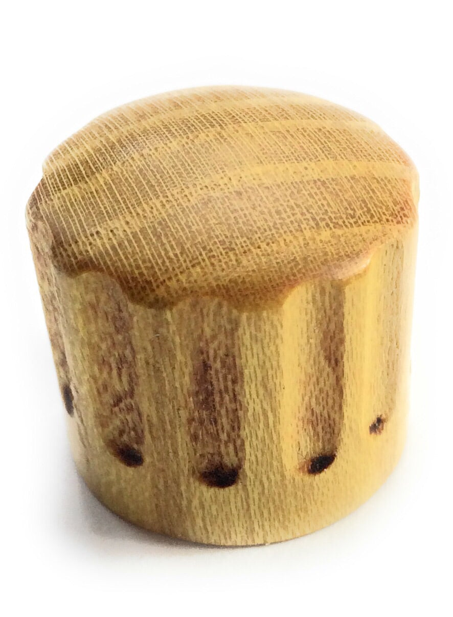 Set of 2 Tele Style Wood Barrel Custom Guitar Knobs
