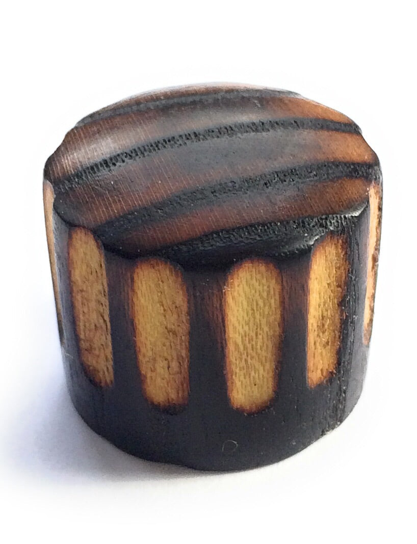 Set of 2 Tele Style Wood Barrel Custom Guitar Knobs
