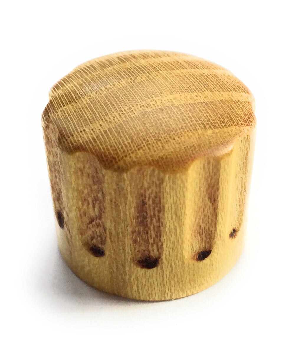 Set of 2  Tele Style Wood Barrel Custom Guitar Knobs