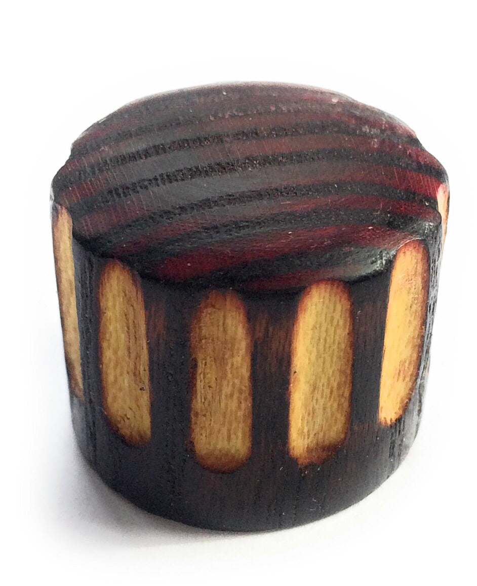 Set of 2  Tele Style Wood Barrel Custom Guitar Knobs