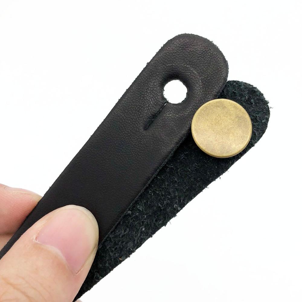 Leather Guitar Strap Holder Button Safe Lock - Multi Colors Available strap holder Big River Hardware