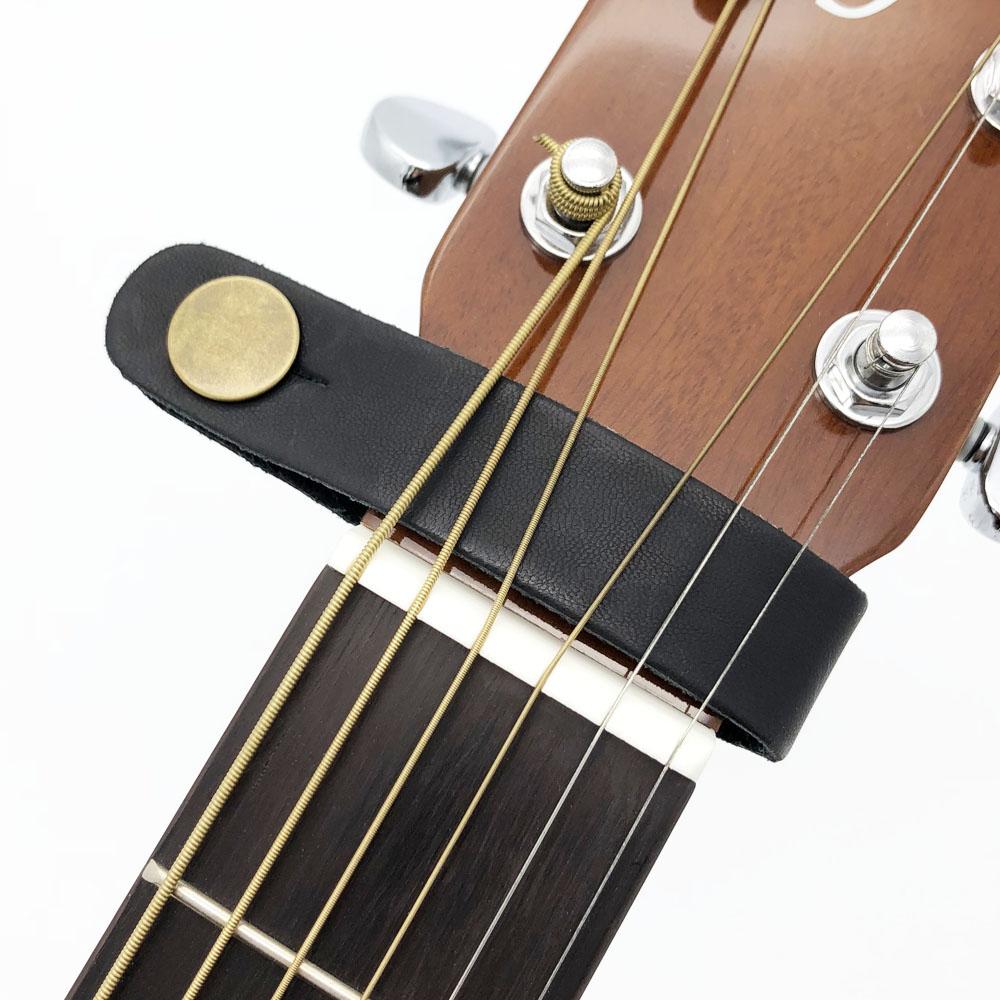 Leather Guitar Strap Holder Button Safe Lock - Multi Colors Available strap holder Big River Hardware