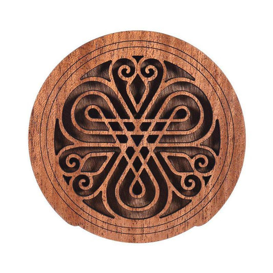 Mahogany Acoustic Soundhole Cover - Free Shipping Soundhole Big River Hardware