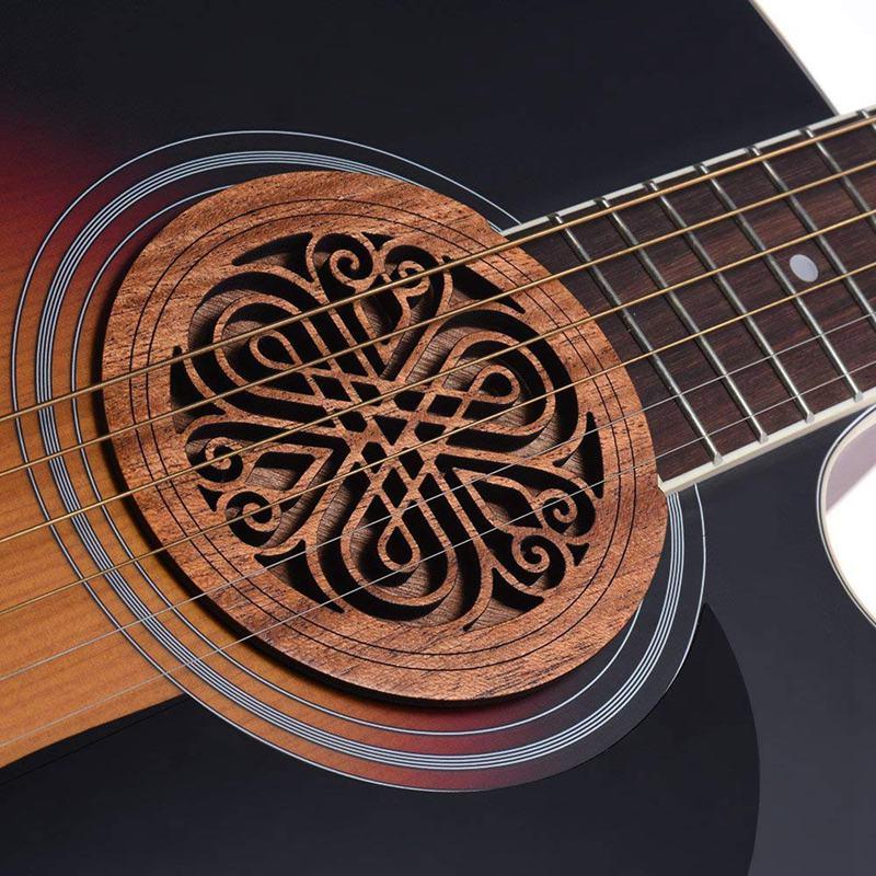 Mahogany Acoustic Soundhole Cover - Free Shipping Soundhole Big River Hardware