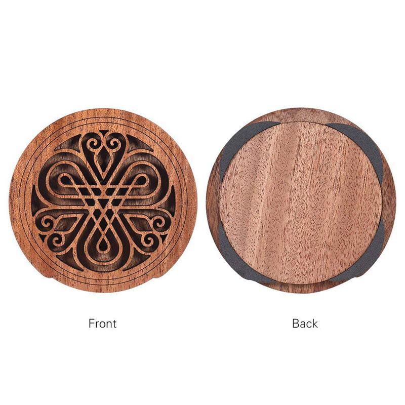 Mahogany Acoustic Soundhole Cover - Free Shipping Soundhole Big River Hardware