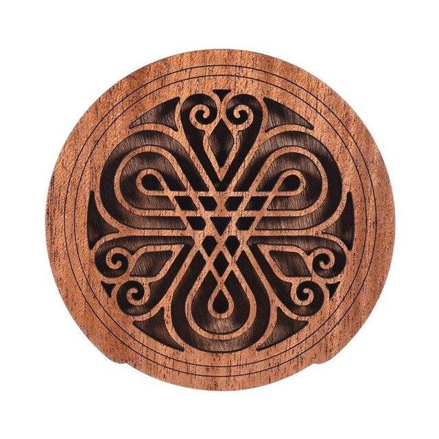 Mahogany Acoustic Soundhole Cover - Free Shipping Soundhole Big River Hardware