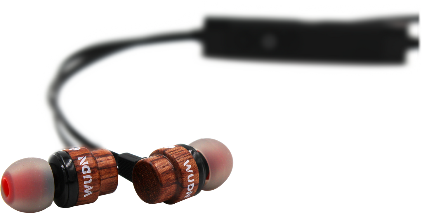 Walnut Wooden Bluetooth Ear-buds
