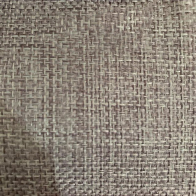 Gray vintage-style speaker cloth – thick linen burlap fabric for speaker grille restoration, offering acoustic transparency and a classic retro look