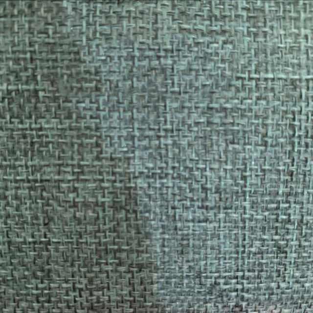 Blue vintage-style speaker cloth – thick linen burlap fabric for speaker grille restoration, offering acoustic transparency and a classic retro look
