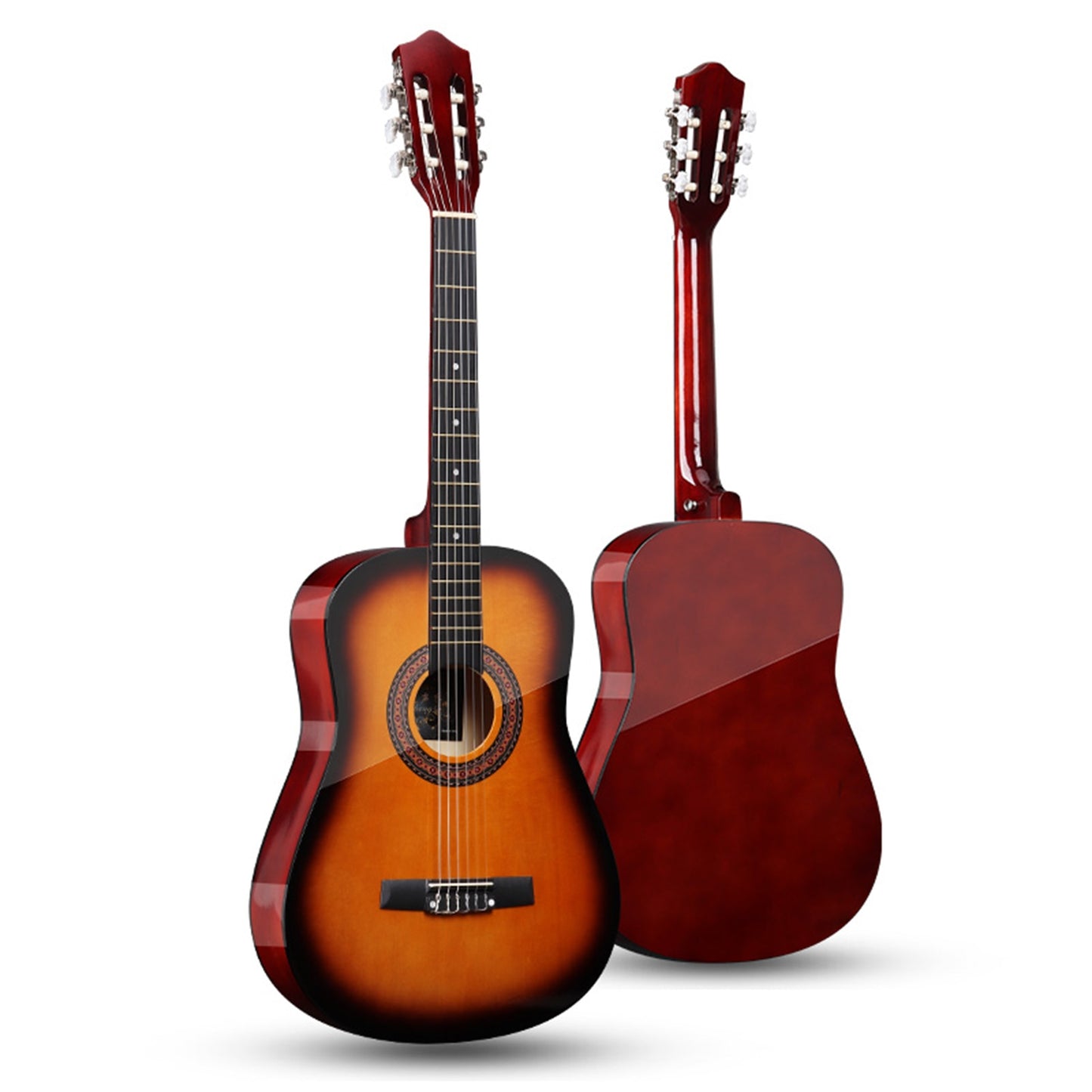 wooden acoustic guitar