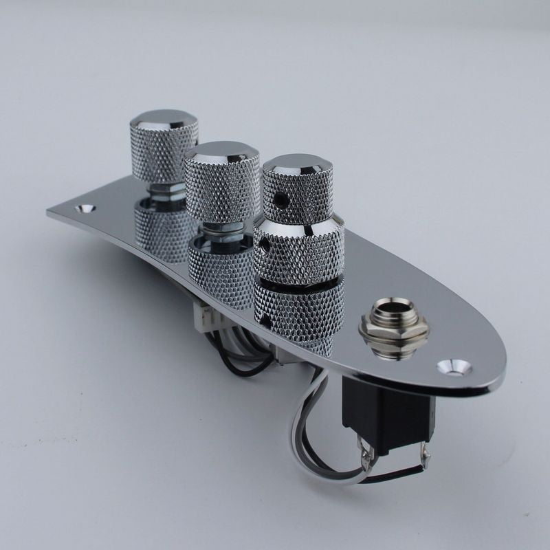 prewired jazz bass style control plate
