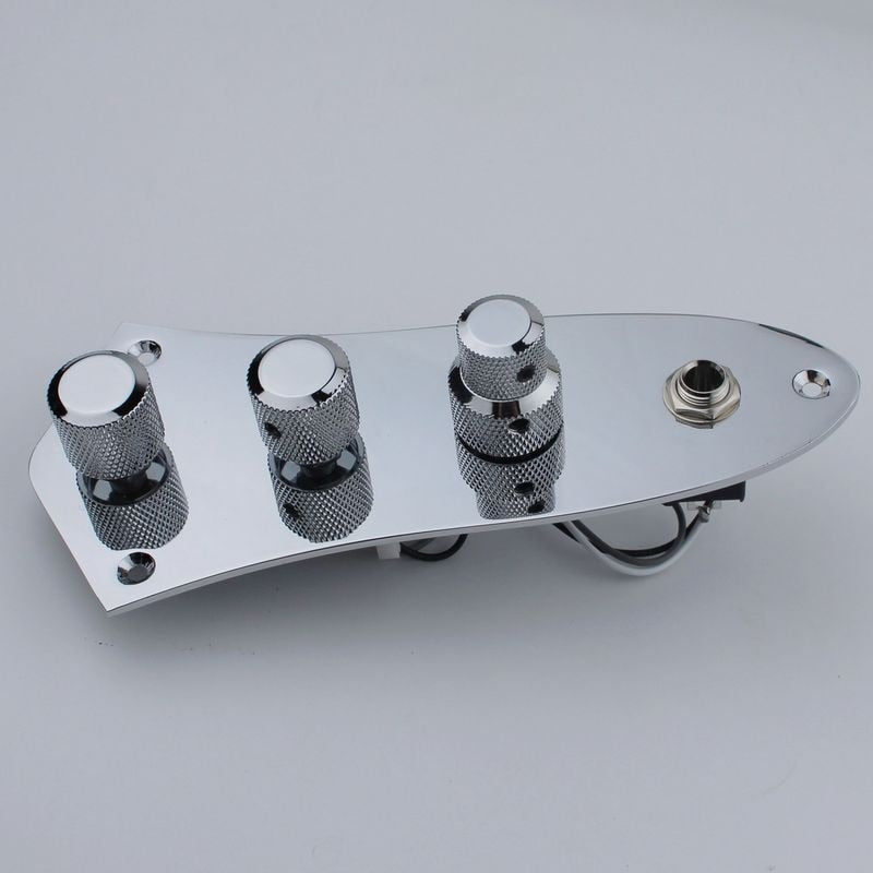 prewired jazz bass style control plate