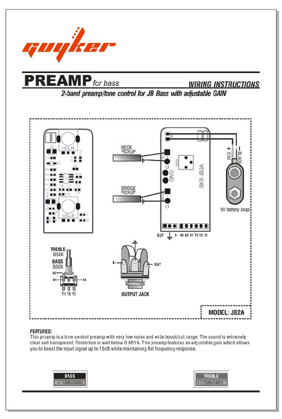 prewired jazz bass style control plate