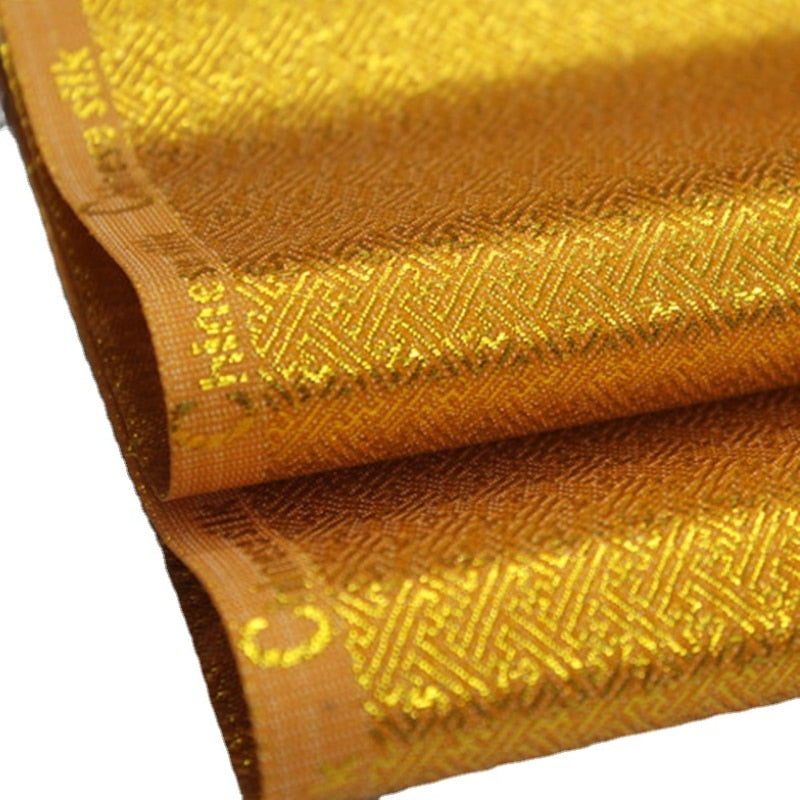 Metallic Speaker Grill Cloth Gold