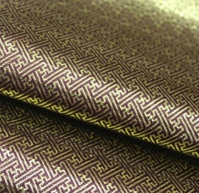 Metallic Speaker Grill Cloth gold red