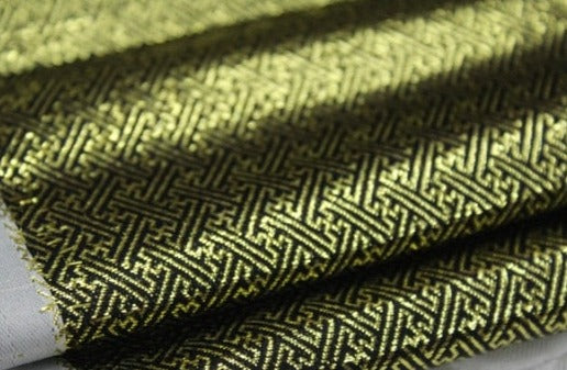 Metallic Speaker Grill Cloth gold black