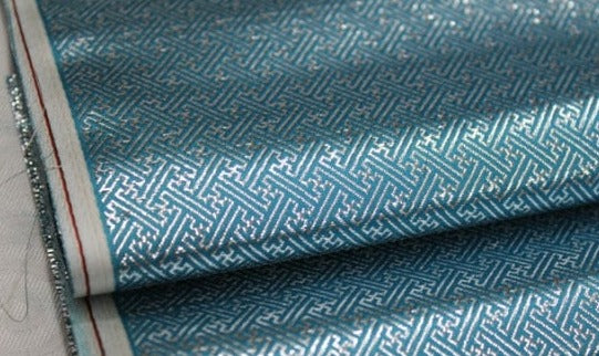 Metallic Speaker Grill Cloth blue silver