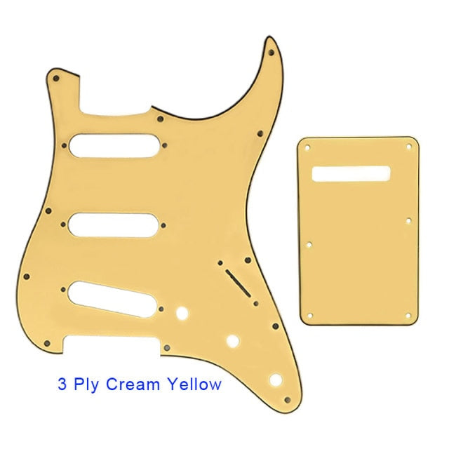 Guitar Pickguard With Back Plate Suit For USA/Mexico Fender Strat Standard SSS ST