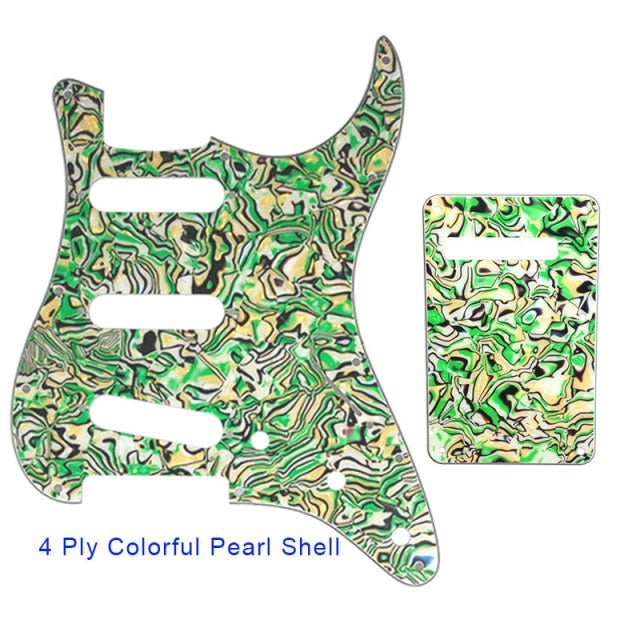 Guitar Pickguard With Back Plate Suit For USA/Mexico Fender Strat Standard SSS ST