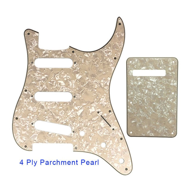 Guitar Pickguard With Back Plate Suit For USA/Mexico Fender Strat Standard SSS ST