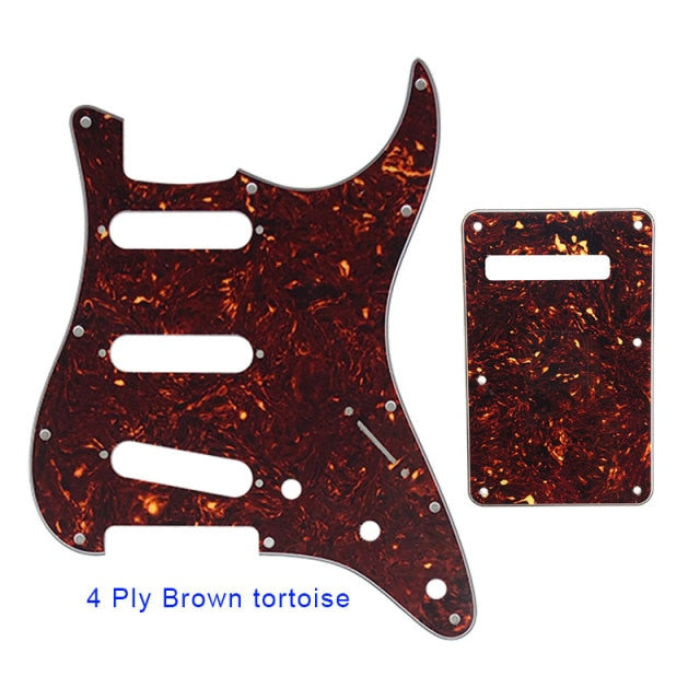 Guitar Pickguard With Back Plate Suit For USA/Mexico Fender Strat Standard SSS ST