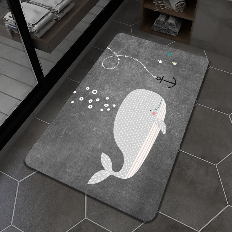 quick dry bath mat
