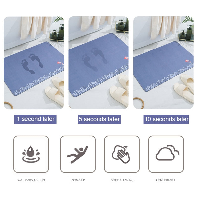 quick dry bath mat