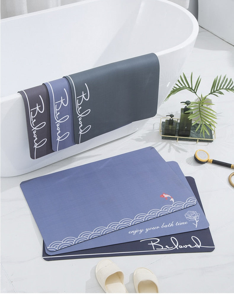 quick dry bath mat