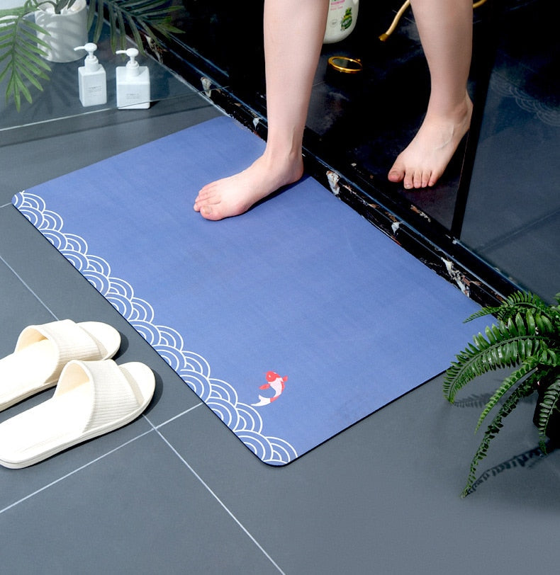 quick dry bath mat