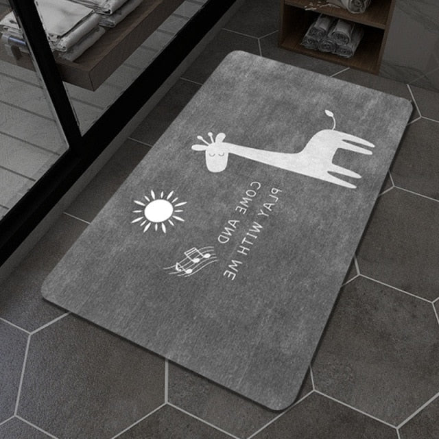 quick dry bath mat