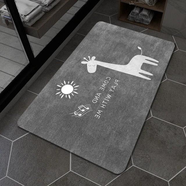 quick dry bath mat