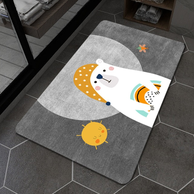 quick dry bath mat