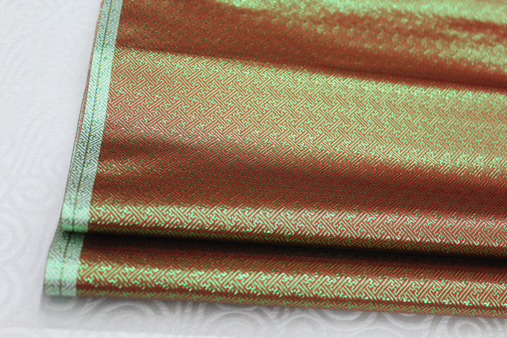 Metallic Speaker Grill Cloth red, gold , green