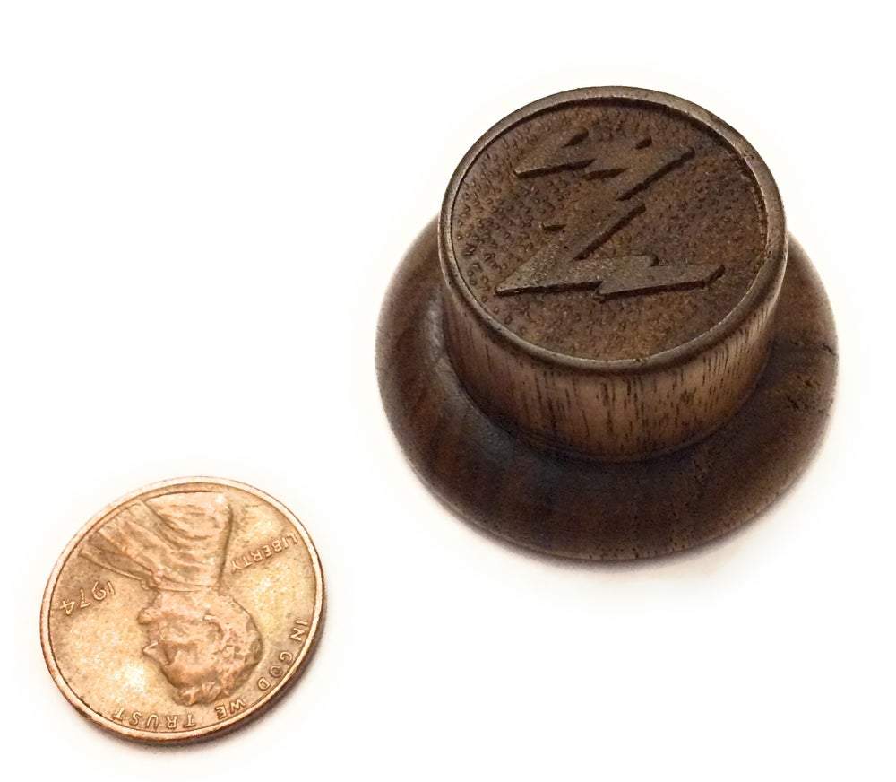 Reproduction 1936-1937 Zenith Radio Knob - Solid Walnut Wood Knob Big River Hardware