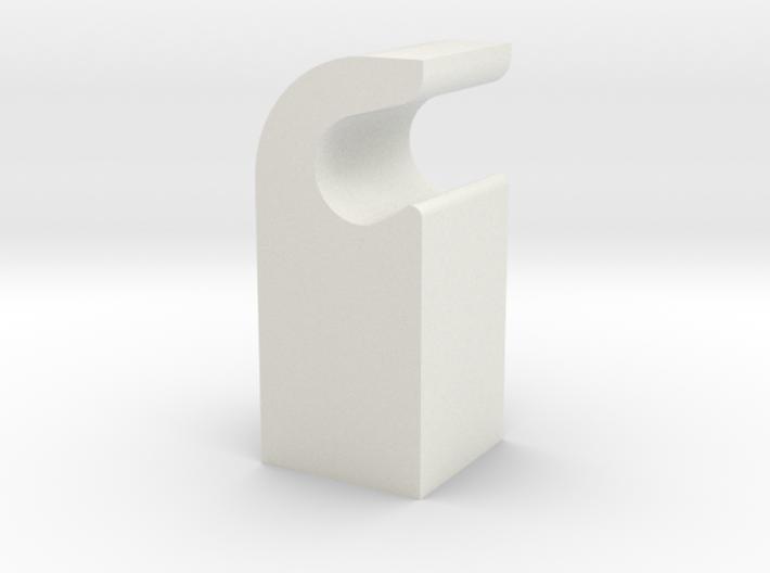 Reproduction 1939 Zenith "hook" Push Buttons - Radio Knobs Short Mechanical Parts Big River Hardware White Natural Versatile Plastic