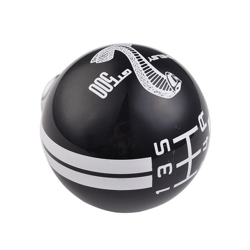 Resin Shift Knob Shelby Mustang GT500 5 Speed Red Gear Shift Knob Snake Pattern (Black+Red) Shift Knobs Big River Hardware