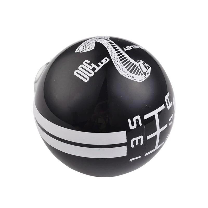 Resin Shift Knob Shelby Mustang GT500 5 Speed Red Gear Shift Knob Snake Pattern (Black+Red) Shift Knobs Big River Hardware