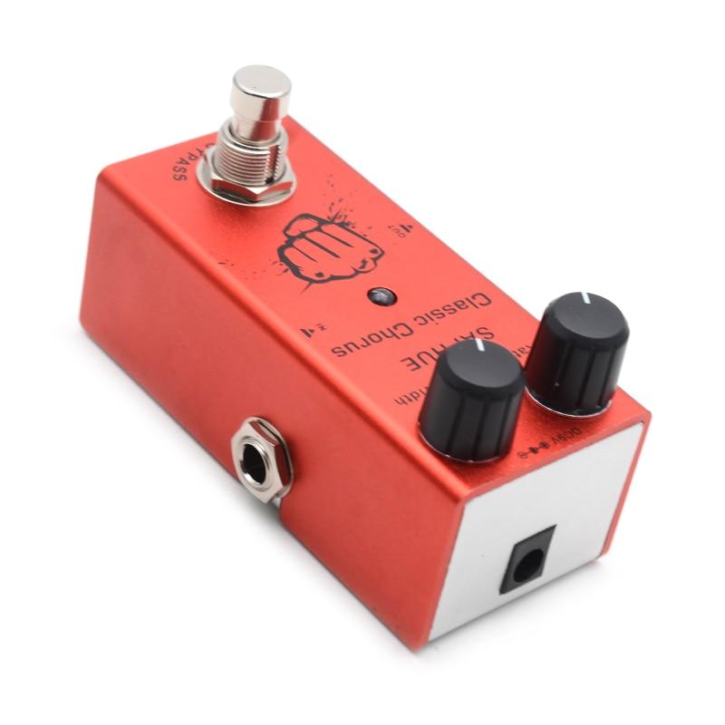 SAPHUE Electric Guitar Classic Chorus Pedal Rate/Width Knob Effect Pedal Effect Pedal Big River Hardware