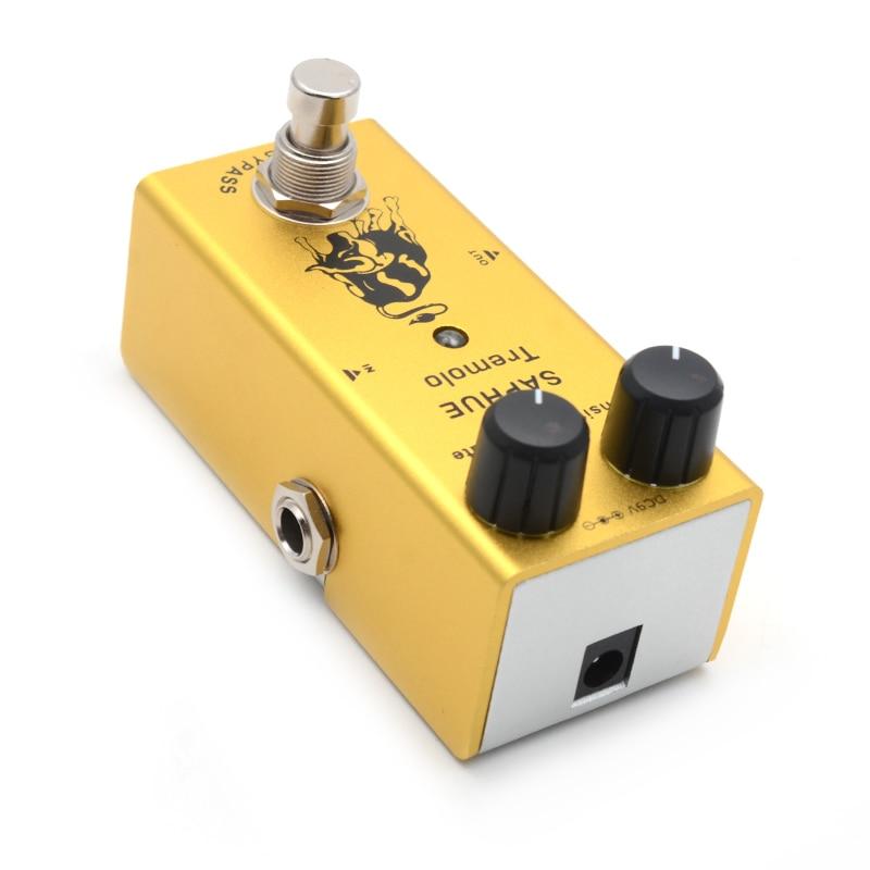 SAPHUE Electric Guitar Tremolo Intensity/Rate Knob Effect Pedal Mini Single Type DC 9V True Bypass multieffects Big River Hardware