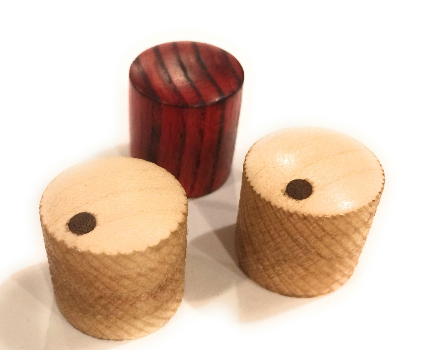 Set of 2 Tele Style Wood Barrel Custom Guitar Knobs Guitar Control Knob Big River Hardware Custom Collection