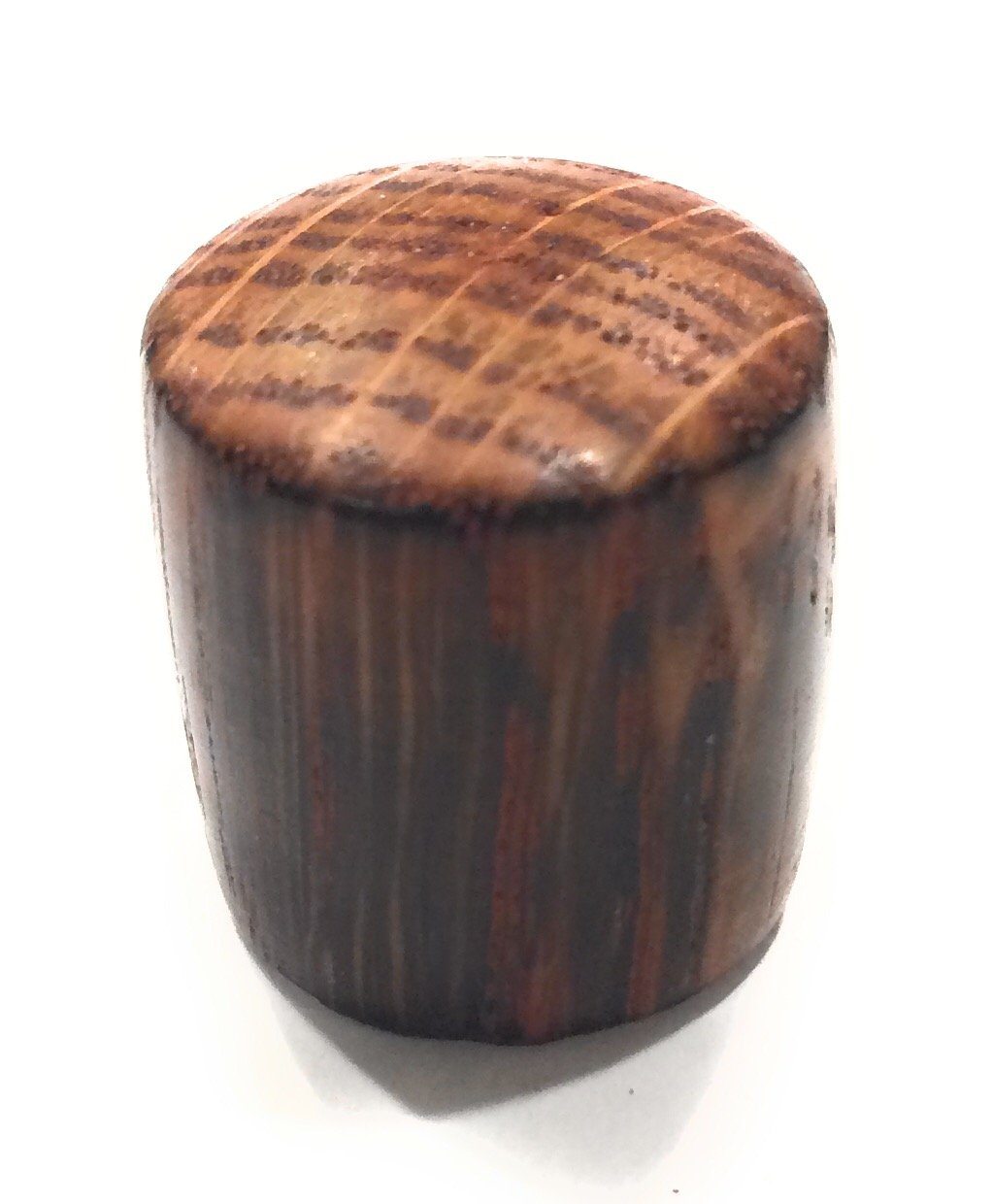 Set of 2 Tele Style Wood Barrel Custom Guitar Knobs Guitar Control Knob Big River Hardware Flame Toasted Sycamore