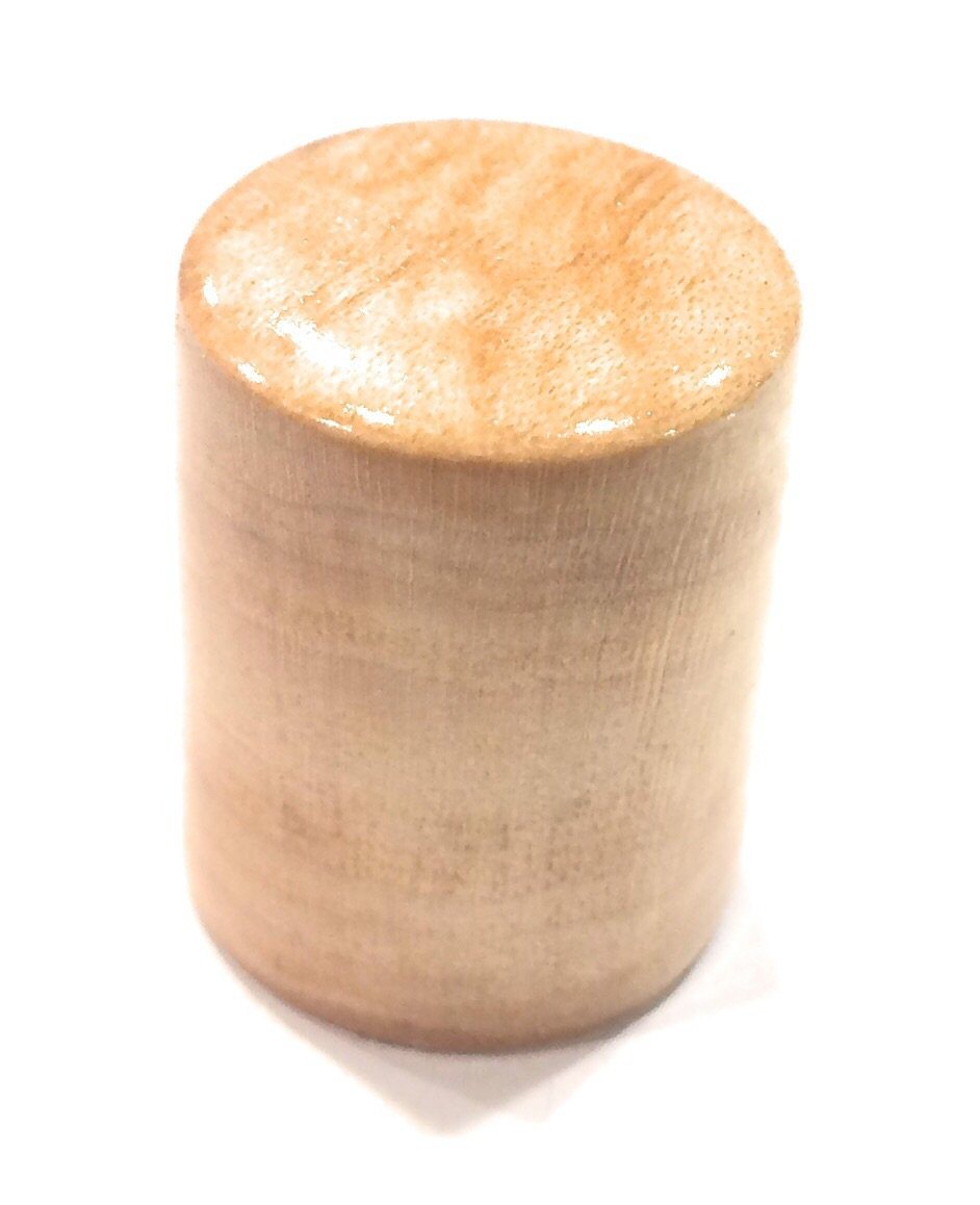 Set of 2 Tele Style Wood Barrel Custom Guitar Knobs Guitar Control Knob Big River Hardware Maple Wood
