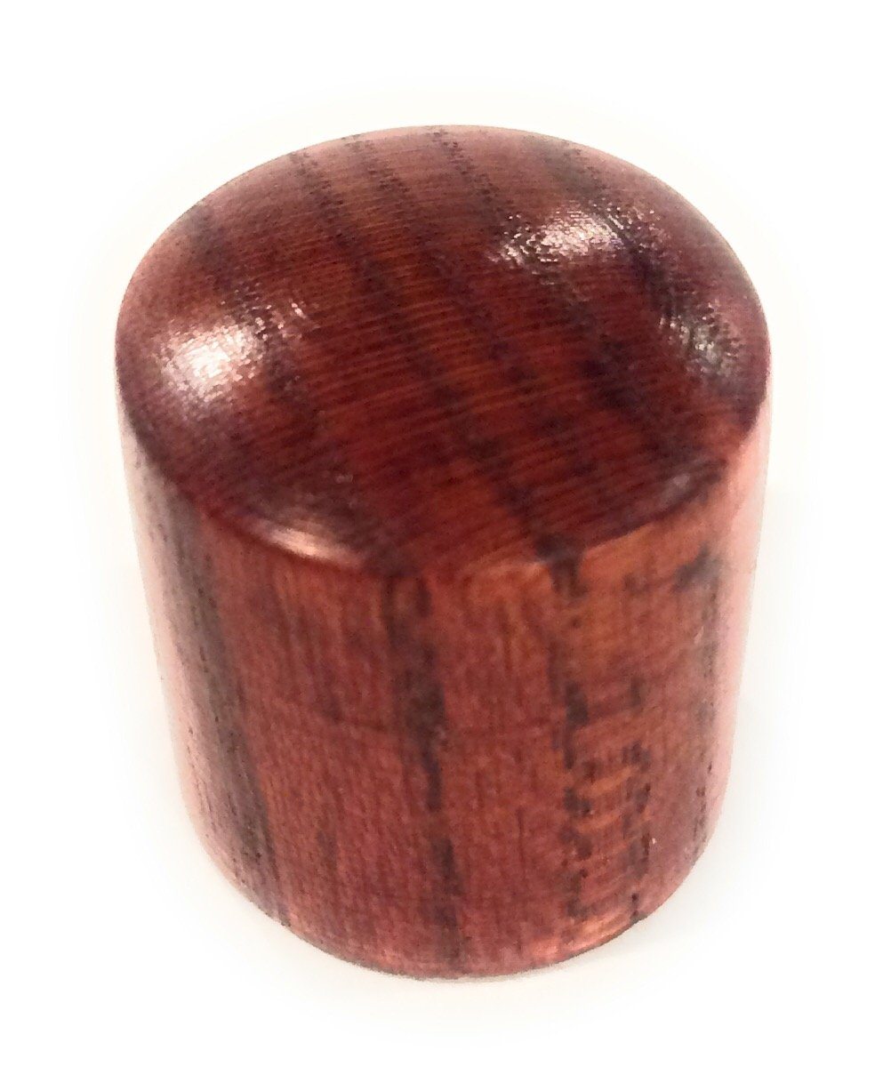 Set of 2 Tele Style Wood Barrel Custom Guitar Knobs Guitar Control Knob Big River Hardware Natural Red Osage Orange