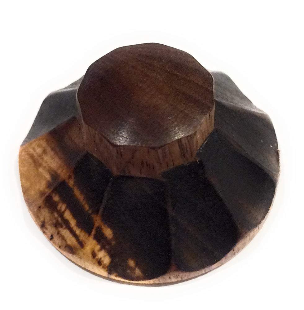 Solid Walnut Flower Magnet or Audio Knob Magnet Big River Hardware Flower Magnet