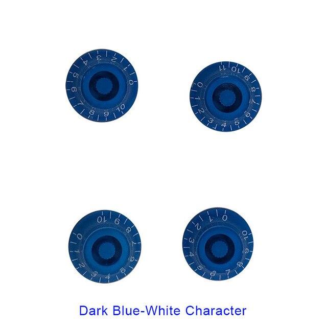 Speed Volume Tone Control Knobs guitar knobs Big River Hardware Dark blue